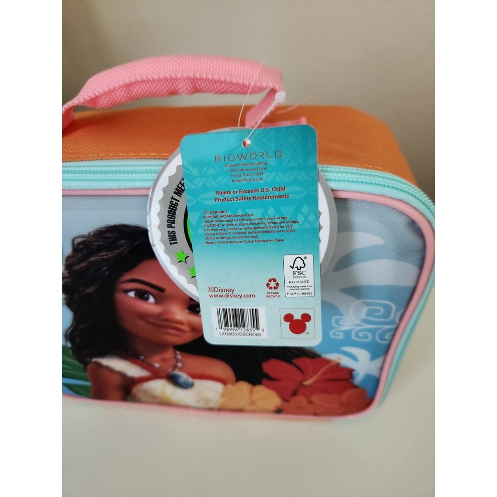 Disney Moana 2 Insulated BPA-Free Lunch Box Disney Back To School - Picture 7 of 9